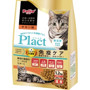 ペティオ Petio ペティオ プラクト キャット ドライフード 幼猫～成猫用 チキン味 1.2ｋg