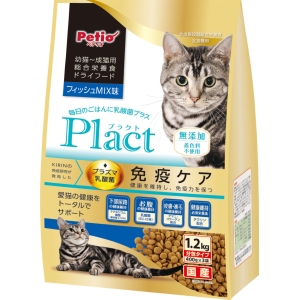 ペティオ Petio ペティオ プラクト キャット ドライフード 幼猫～成猫用 フィッシュミックス味 1.2ｋg