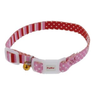 ペティオ Petio ペティオ CAT COLLAR ボーダードットカラー ピンク