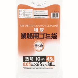 ワタナベ工業 ワタナベ工業 5C-65 業務用ポリ袋45L 特厚 透明 10枚入