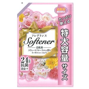 日本合成洗剤 日本合成洗剤 フレグランスソフター 詰替用 特大容量サイズ 1080mL スウィートフローラルの香り