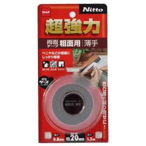 ニトムズ Nitto ニトムズ T4601 超強力両面テープ 粗面用 薄手 20mm×1.5m