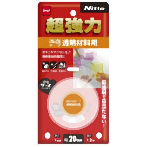 ニトムズ Nitto ニトムズ T4611 超強力両面テープ 透明材料用 20mm×1.2m