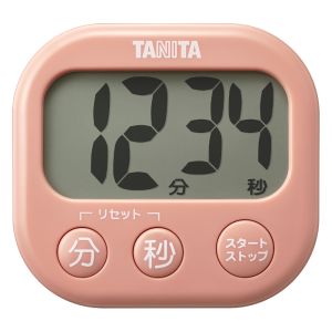 タニタ TANITA タニタ TD-429-PK 抗菌でか見えタイマー コーラルピンク