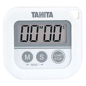 タニタ TANITA タニタ TANITA 丸洗いタイマー100分計 TD-376 ホワイト 防水タイプ