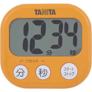 タニタ TANITA タニタ TD-384 でか見えタイマー 99分59秒計 アプリコットオレンジ TANITA