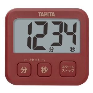タニタ TANITA タニタ TD-408 薄型タイマー レッド TANITA