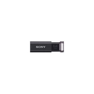 ソニー SONY SONY USM64GU B USB3.0対応 ノックスライド式USBメモリー ポケットビット 64GB ブラック キャップレス