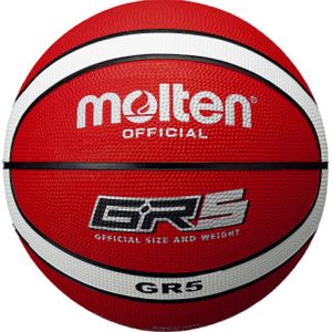 モルテン Molten モルテン GR5 ゴムバスケットボール 5号球 レッド×ホワイト BGR5RW