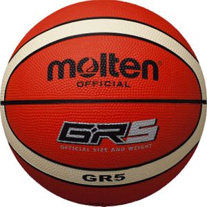 モルテン Molten モルテン GR5 ゴムバスケットボール 5号球 オレンジ×アイボリー BGR5OI