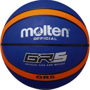 モルテン Molten モルテン GR5 ゴムバスケットボール 5号球 ブルー×オレンジ BGR5BO