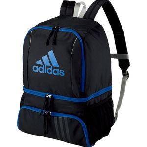 アディダス adidas アディダス ボール用デイパック ブラック×ブルー サッカーバッグ ADP27BKB