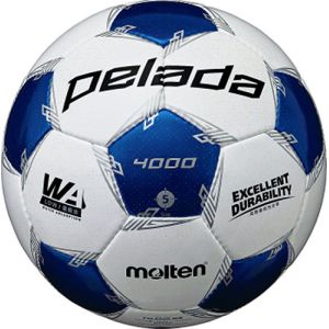 モルテン Molten モルテン ペレーダ4000 WH/Mブルー 5号 検定球 サッカーボール F5L4000WB