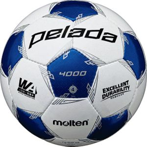 モルテン Molten モルテン ペレーダ4000 WH/Mブルー 4号 検定球 サッカーボール F4L4000WB