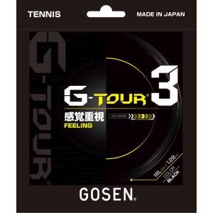 ゴーセン GOSEN ゴーセン 硬式テニス用 ガット G-TOUR 3 16L ブラック TSGT30BK GOSEN