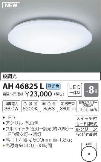  コイズミ照明 KOIZUMI コイズミ照明 AH46825L LEDシーリング