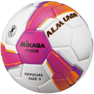 ミカサ MIKASA ミカサ サッカー5号貼り 検定球 ピンク/紫 FT550B-PV