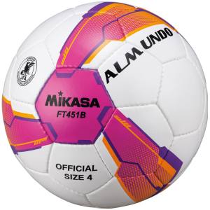 ミカサ MIKASA ミカサ サッカー4号貼り 検定球 ピンク/紫 FT451B-PV