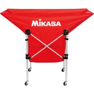 ミカサ MIKASA ミカサ 携帯用折り畳み式ボールカゴ 舟型 レッド ACBC210R