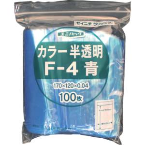 生産日本社 セイニチ F-4 ユニパックカラー半透明 120×170mm 青