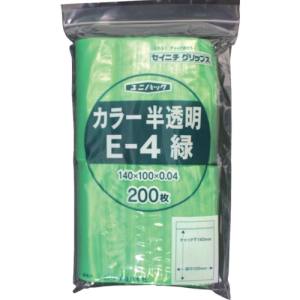 生産日本社 セイニチ E-4-CG ユニパック E-4 緑 140×100×0.04 200枚入