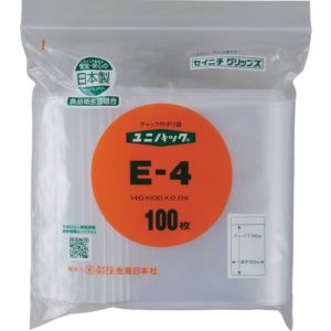 生産日本社 セイニチ E-4-100 ユニパック E-4 140×100×0.04 100枚入
