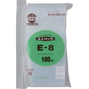 生産日本社 セイニチ E-8-100 ユニパック E-8 140×100×0.08 100枚入