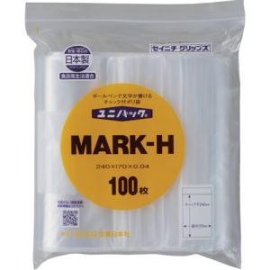 生産日本社 セイニチ MARK-H-100 ユニパック MARK-H 240×170×0.04 100枚入
