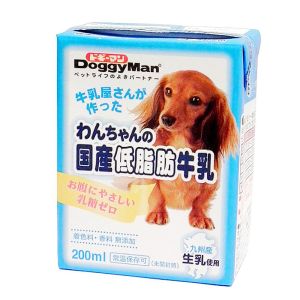 ドギーマンハヤシ DoggyMan ドギーマン わんちゃんの国産低脂肪牛乳 200ml