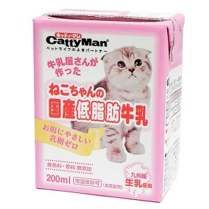 ドギーマンハヤシ DoggyMan ドギーマン ねこちゃんの国産低脂肪牛乳 200ml