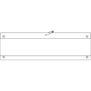 日本緑十字社 日本緑十字社 140201 差し込み式腕章 ビニール製 白 腕章-200 白 90×360mm 軟質エンビ
