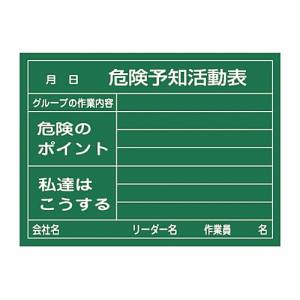 日本緑十字社 日本緑十字社 317021 危険予知活動表 硬質プレートタイプ KKY-2A 450×600mm 厚み1.5mm