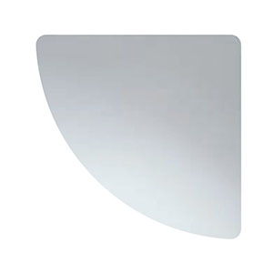 シロクマ シロクマ アクリル棚板R形200ミリ透明