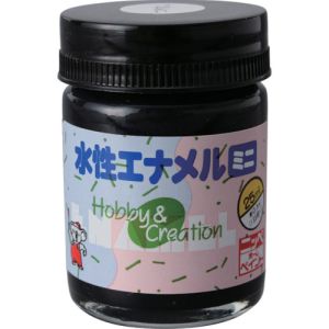 ニッぺ ニッぺ 49365344 水性エナメルミニ 25ml つやなしブラック HSB005-25