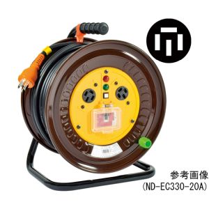 日動 日動工業 ND-EC320-20A 電工ドラム 三相200V 過負荷漏電保護兼用ブレーカー付 20m メーカー直送 代引不可 北海道沖縄離島不可