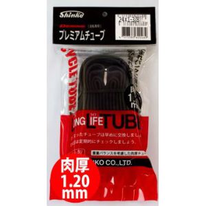 アサヒサイクル ASAHICYCLE アサヒサイクル Shinko LLチューブ 『プレミアムチューブ』(1.2mm) 英式 24×1-3/8