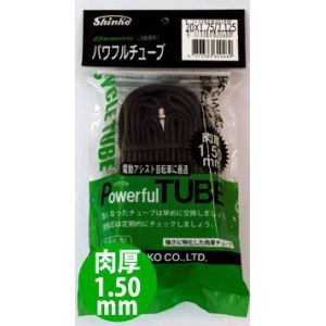 アサヒサイクル ASAHICYCLE シンコー Pチューブ パワフルチューブ 英式 20X1.75/2.125 1.5mm