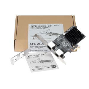 プラネックス PLANEX プラネックス GPE-2500-2T PCIeバス対応 2.5GBASE-T LAN 2ポートアダプター