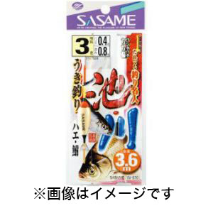 ささめ針 SASAME ささめ針 池 川うき釣り 3.6m 4号 ハリス 0.6 W-610