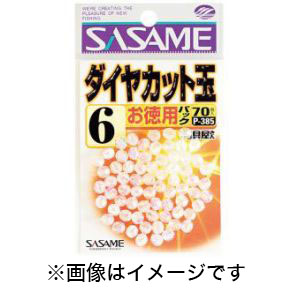 ささめ針 SASAME ささめ針 道具屋 徳用ダイヤカット レッド 4号 P-388