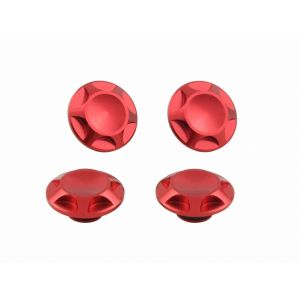 ポッシュフェイス POSH FAITH ポッシュフェイス 001820-02 NASAタイプキャップボルトカバー M8用 RED(4PCS)