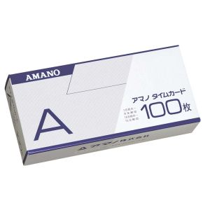 アマノ アマノ A-CARD タイムカードA 100枚入