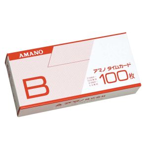 アマノ アマノ B-CARD タイムカードB 100枚入