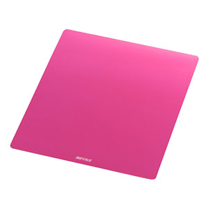 バッファロー BUFFALO バッファロー BSPD10PK メタル調マウスパッド 再生PETタイプ ピンク