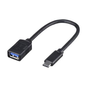 バッファロー BUFFALO USB3.1 Gen1変換ケーブル(A to C) ブラック 0.15m BSUAMC311015BK