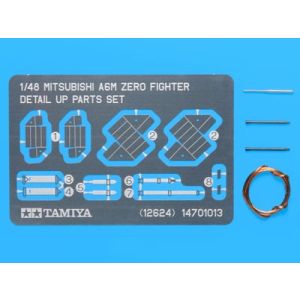 タミヤ TAMIYA タミヤ 12624 1/48 三菱 零式艦上戦闘機 ディテールアップパーツセット