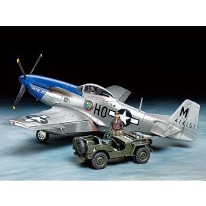 タミヤ TAMIYA タミヤ 25205 1/48 ノースアメリカンP-51Dマスタング1/4トン小型四輪駆動