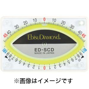 エビス EBISU エビス ED-SCD スラントカードレベル ホワイト 気泡管カラー グリーン 水平器