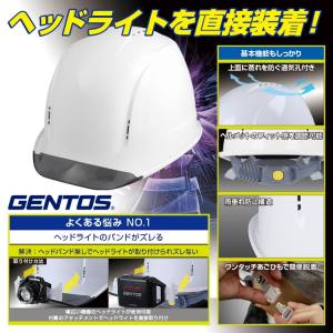  ジェントス GENTOS ジェントス GH01VYT-BL GRIT ヘッドライト一体化可能 ヘルメット テープ内装タイプ ブルー GENTOS