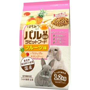 日本ペットフード 日本ペットフード パルワンラビットフード フルーツ味 1.2kg